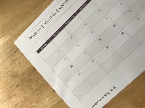 FREE May Revision Schedule