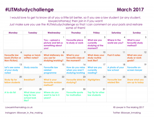 LITM | Instagram Study Challenge March 2017