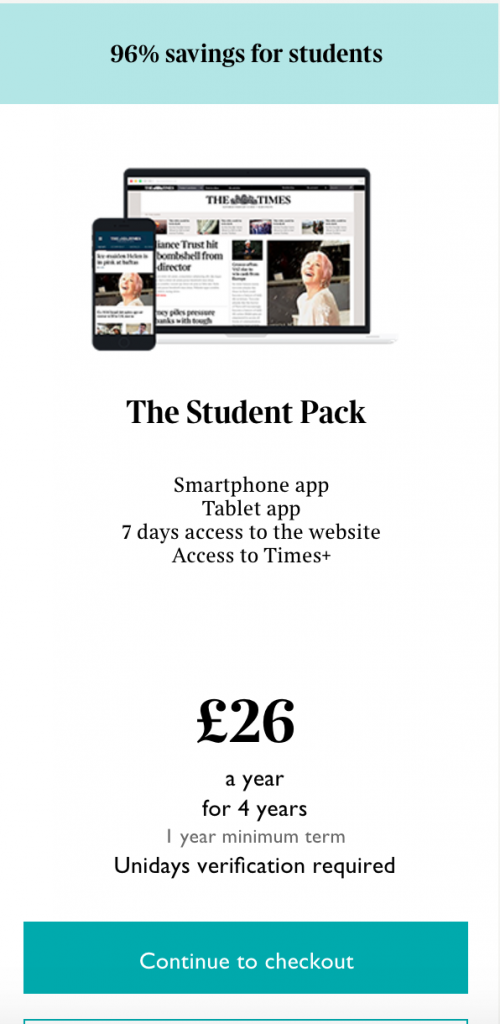 The Times | Student Price